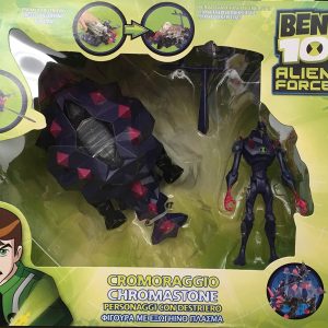 Ben 10 Alien Force COLLECTION CROMORAGGIO -CHRAMASTONE - 9 -10 cm con DESTRIERO
