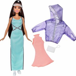 Barbie Fashionistas Sporty Chic - con Un Secondo Look Incluso, FJF71 di Mattel