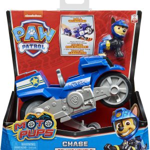 Paw Patrol, CHASE MOTO Rescue Racers con funzione, Spin Master