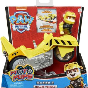 Paw Patrol, RUBBLE MOTO Rescue Racers con funzione, Spin Master