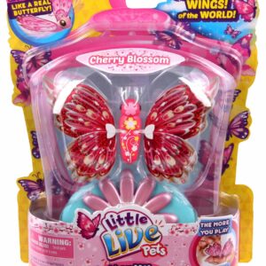 Little Live Pets 28052 - Set di farfalla che muove le ali e fiore di ciliegio - CHERRY BLOSSOM