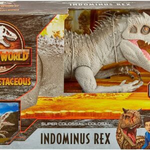 Jurassic World Dinosauro Indominus Rex Super Colossale di Mattel GPH95