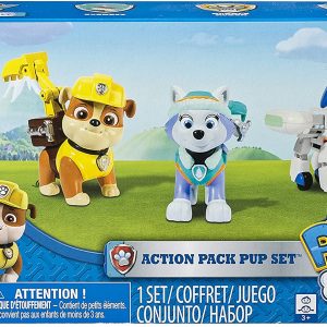 PAW PATROL- Everest, Rubble e Robodog Set 3 Cuccioli