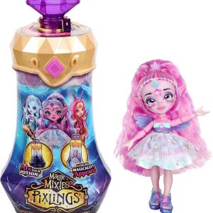 Magic Mixies Pixlings,1 Mixies Doll Pixlings Unicorno - Unia Lilla, Giochi Preziosi MGX12000