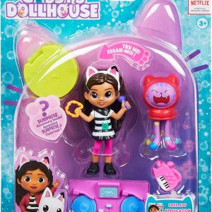 Gabby's Dollhouse, Mini set Gabby's Kitty Karaoke, Gabby e Dj Catnip, Spin Master 6060476