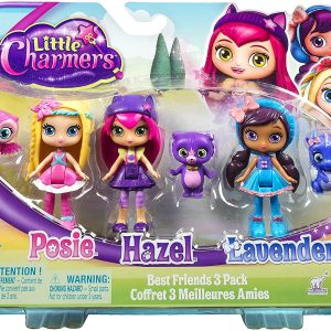 Little Charmers serie completa 3 personaggi bambola Hazel - posie - lavender  - 8 cm