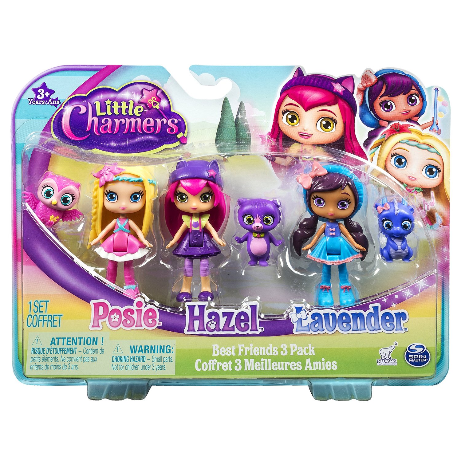 Little Charmers 6026683 - Confezione 3 Bambole di Spin Master