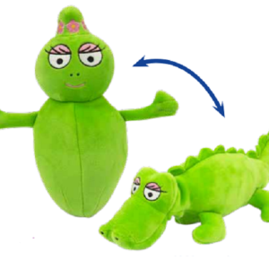 BARBAPAPA' PELUCHE cm 21 TRASFORMABILE  Barbalalla si trasforma in Coccodrillo, BAP44000