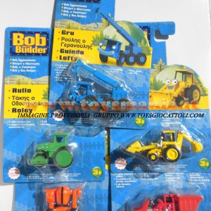 Bob AggiustaTutto ROTTOLA LA BETOMIERA, SCOOP LA RUSPA , RULLO LO SCHIACCIASASSI ,GRU LA GRU , MUCK LA SCAVATRICE circa 6 cm