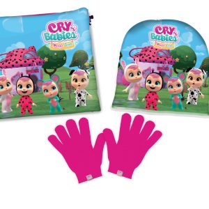 CRY BABIES MAGIC TEARS SET BERRETTO-(CAPPELLO , ZUCCOTTO) SCALDACOLLO - GUANTI - VARIE TAGLIE