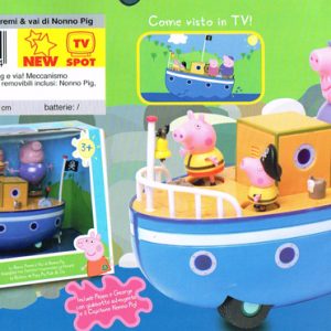 PEPPA PIG LA BARCA PREMI E VAI DI NONNO CANE CON 3 PERSONAGGI ORIGINALE GIOCHI PREZIOSI CCP 05380
