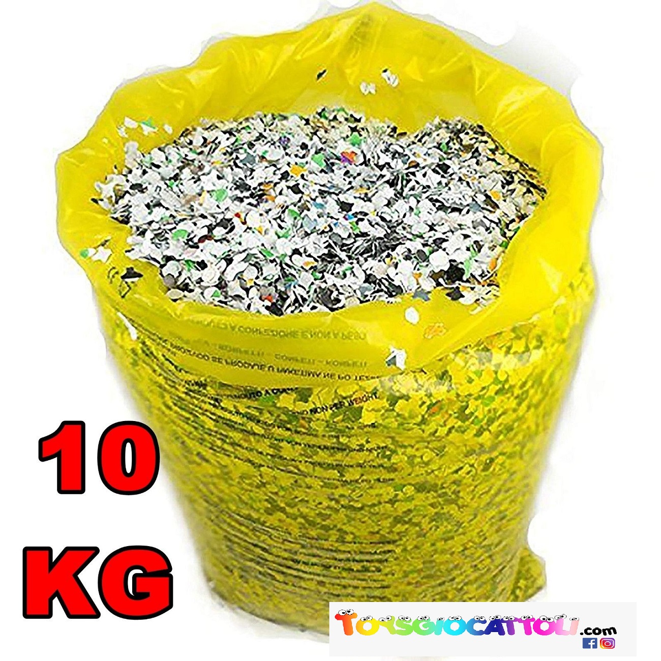 coriandoli per feste party compleanni matrimonio carnevale 10 kg offerta 2 sacchi