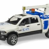 Bruder 02509  RAM 2500 Service Truck con gru e lampeggiante scala 1/16 - immagine 2