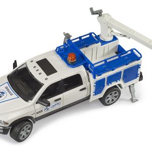 Bruder 02509  RAM 2500 Service Truck con gru e lampeggiante scala 1/16