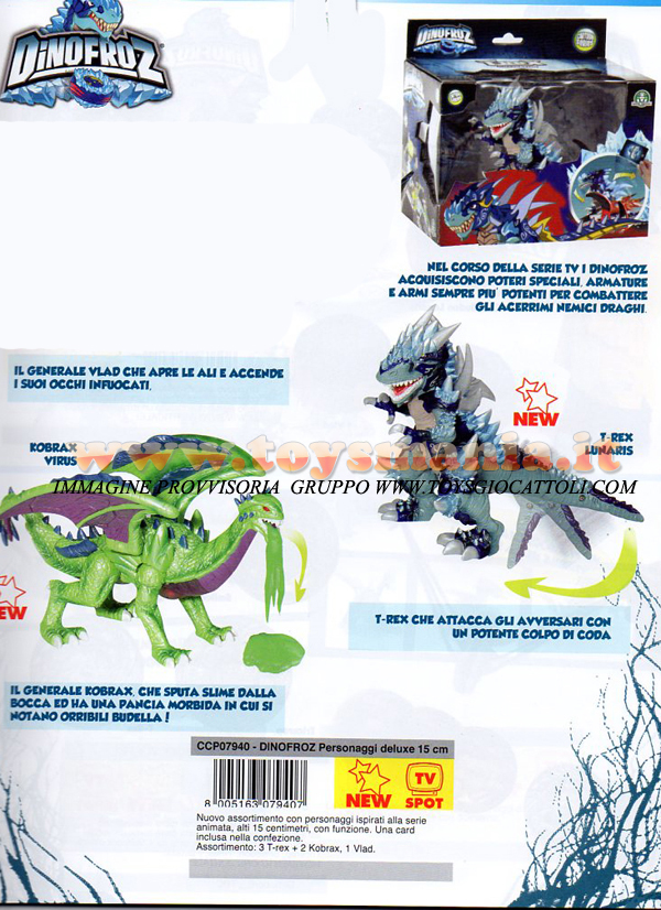 Dinofroz Dragons Collezzione personaggio kobrax  Alto 10 cm - immagine 2
