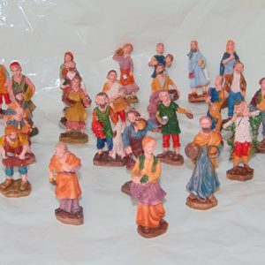 STATUE PRESEPE ECONOMICHE ADATTO A DI REALIZZA PRESEPI DA RIVENDERE STATUINE -PER PRESEPE DI NATALE FORMATO DA 23 PERSONAGGI MESTIERI FIGURE DIVERSE CM 8-9 8033113088216