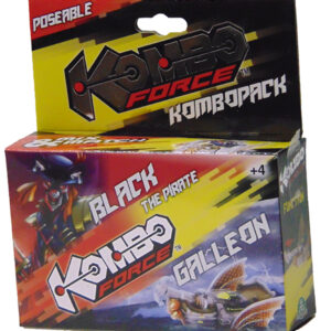 KOMBO FORCE PERSONAGGI  COMPLETI CON VEICOLO BLACK THE PIRATE - GALLEON  GIOCHI PREZIOSI KMC03010