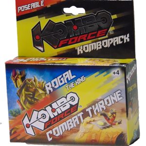 KOMBO FORCE PERSONAGGI  COMPLETI CON VEICOLO ROGAL THE KING - COMBAT THRONE  GIOCHI PREZIOSI KMC03010