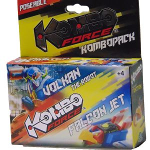 KOMBO FORCE PERSONAGGI  COMPLETI CON VEICOLO FALCON JET - VOLKAN THE ROBOT GIOCHI PREZIOSI KMC03010