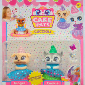 CAKE PETS CONTIENE CAKE PETS GINGER E COOKIE GONNELLINA GLITTERATA