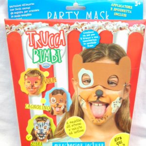 TRUCCA BIMBI PARTY MODELLO CAGNOLINO MASCHERINA INCLUSA