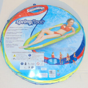 SPRING FLOAT SDRAIO CONFIABILE MATERASSINO DUREVOLE SWIMWAYS COLORE AZZURRO E VERDI