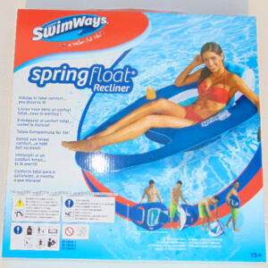 SPRING FLOAT RECLINER SDRAIO CONFIABILE MATERASSINO DUREVOLE SWIMWAYS