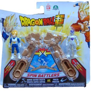 DRAGON BALL - DRAGONBALL VEGETA SUPER SAIYAN - SAYAN - E FRIEZA - FREEZER SPIN BATTLERS BLISTER DOPPIO