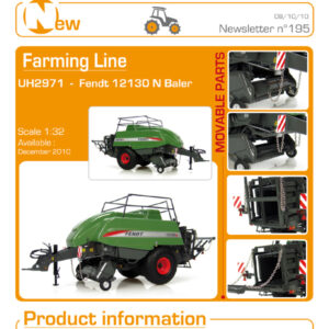 UNIVERSAL HOBBIES COLLECTION PRESSA FENDT 12130 N BALER SCALA 1/32 UH 2971