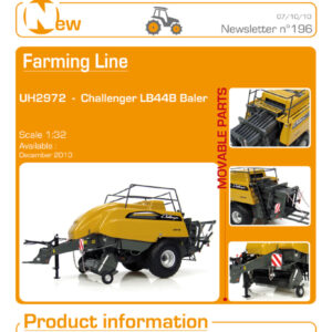 UNIVERSAL HOBBIES COLLECTION PRESSA CHALLENGER LB44B BALER SCALA 1/32 UH 2972U