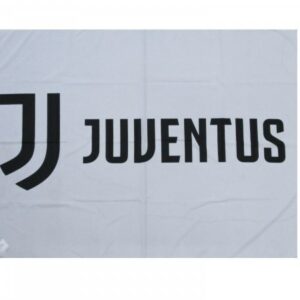 Bandiera grande logo  Juventus 100x140 cm Flag Juve Prodotto Ufficiale BASE BIANCA