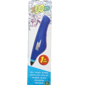 RICARICA - RECAMBIOS - RECHARGE - PENNA I DO 3D - IDO3D Gioco Vertical Deluxe Design Studio, Set 1 Penna color BLU - 1 BLU -  3D REFILL