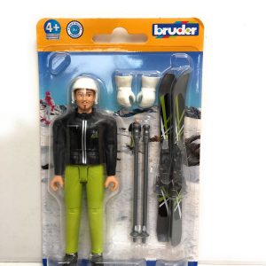 Bruder 60040 - B World Sciatore con Sci - sciatore scala 1/16