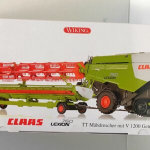 WIKING COLLECTION CLAAS LEXION 760 TERRA -TRAC CON BARRA CLAAS V1200 LIMITED EDITION 7824 SCALA 1/32