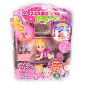Konnichiwa Babies - 1 Blister personaggio Keira Sabrina + Playset Pop-Up inluso Giochi Preziosi GPZ11846