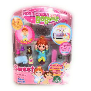 Konnichiwa Babies - 1 Blister personaggio Jenni Polly + Playset Pop-Up inluso Giochi Preziosi GPZ11844
