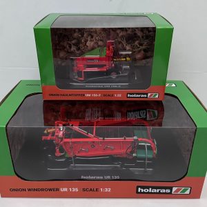 UNIVERSAL HOBBIES COLLECTION HOLARAS UM 150-F + UR 135 ONION HAULMTOPPER WINDROWER SCALA 1:32 UH 6476