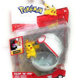 COLLEZIONE POKEMON CLIP ' N ' GO Pikachu Figure 4 cm e Premier Ball, PK160300