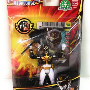 Power Rangers Megaforce, Figura articolata 10 cm Black Ranger, NCR35100 Giochi Preziosi