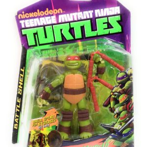 Ninja Turtles Battle Shell Michelangelo Basic Figure 12 cm, Giochi Preziosi 95008