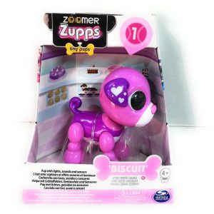 ZOOMER Zupps Tiny Pups - Poodle Biscuit, cucciolo con suoni, luci e sensori, Spin Master 6033742