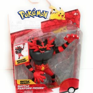 COLLEZIONE POKEMON INCINEROAR BATTLE FIGURE - Figura da battaglia Incineroar da 10 cm con funzione, PK030300