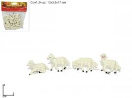 STATUINE PER PRESEPE OFFERTA FORMATA DA 24 PECORE - PECORELLE PRESEPE 4 X3 CM