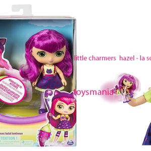 Little Charmers, 8" bambola Hazel Doll with Light Up Broom con scopa che si illumina