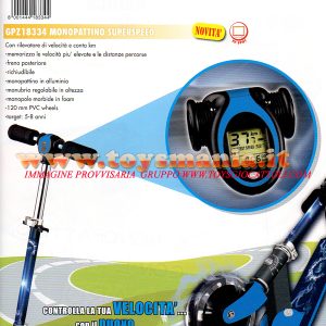 MONOPATTINO SUPERSPEED , SUPER SPEED MONOPATTINO IN ALLUMINIO CON RILEVATORE DI VELOCITA' E CONTA KM INCLUSO , COD 18334