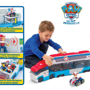 NUOVO MODELLO PATTUGLIATORE PAW PATROLLER CAMION COMPLETO DI 1 QUAD E RYDER COME FOTO .