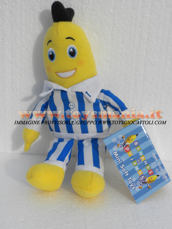 BANANAS IN PIJAMAS  B1 PELUCHE CARTONE ANIMATO BANANA IN PIGIAMA CIRCA 18 cm