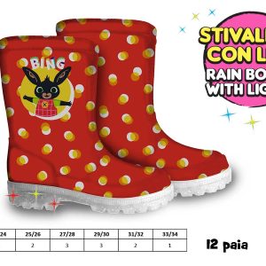 IT'S RAINING KIDS STIVALETTI CON LUCE BING VARIE TAGLIE