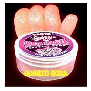 PASTA SQUISHY - PASTA MAGICA - COLORE QUARZO ROSA - CRYSTAL GEMS