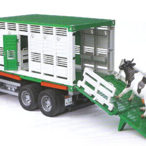Bruder 02749 Camion Man Trasporto Bestiame e Mucca scala - MODELLO SPEDITO QUELLO IN FOTO - 1/16